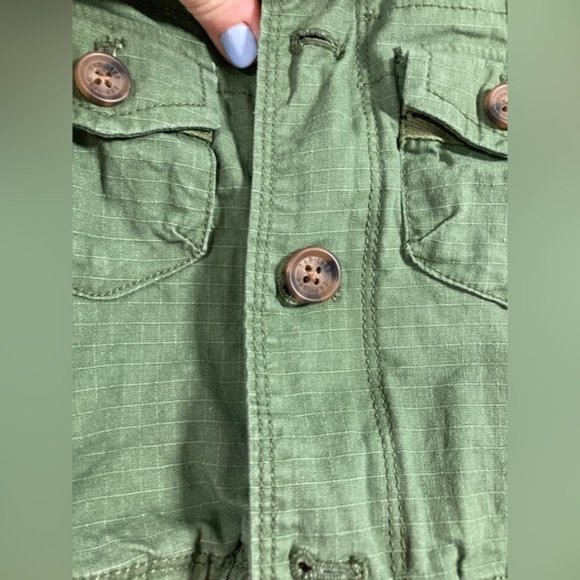 Baby GAP 0-6 months Army green cargo jacket EUC - Picture 5 of 10